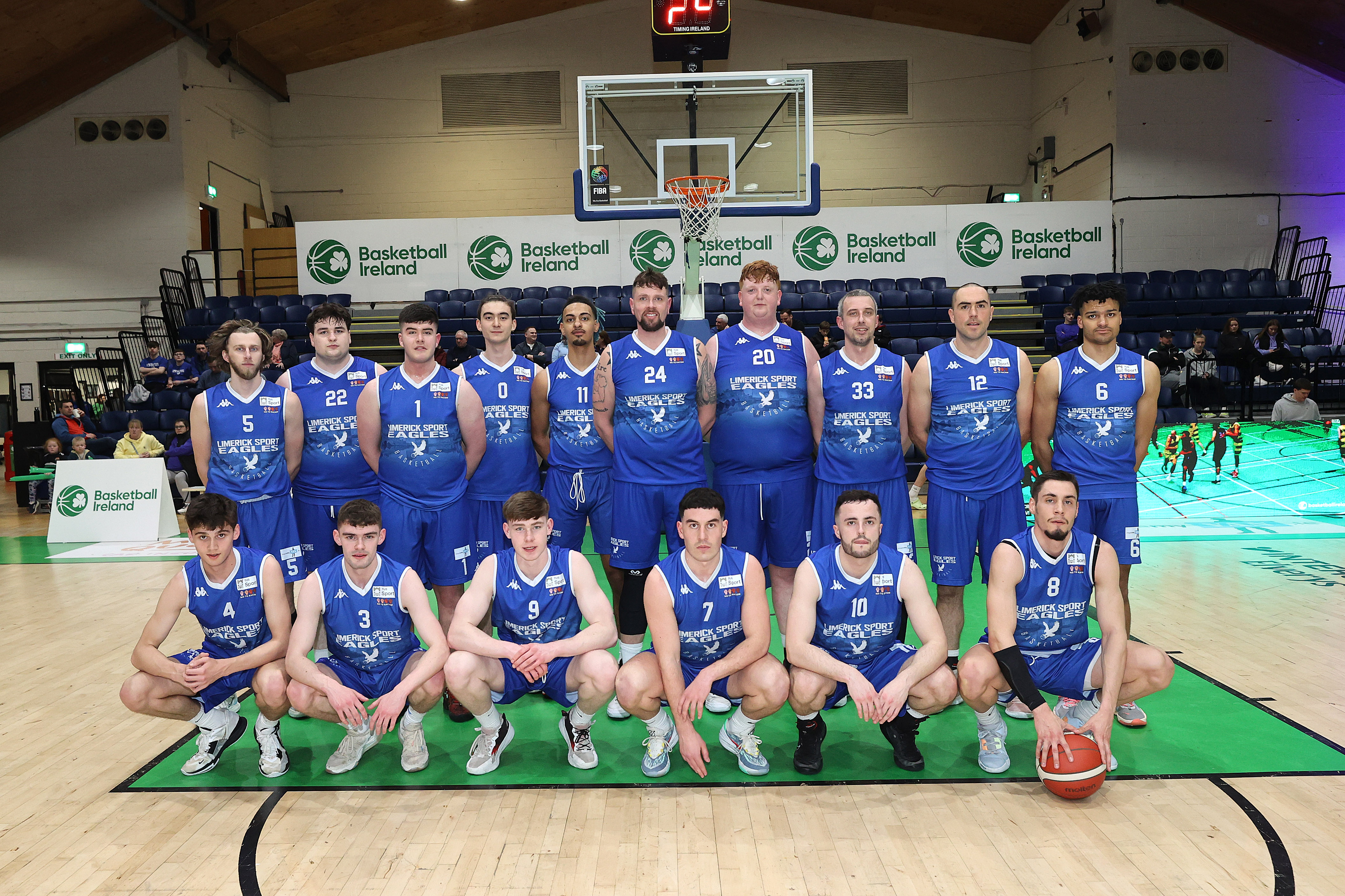 The Limerick Sport Eagles squad ahead of the 2023 Division One final